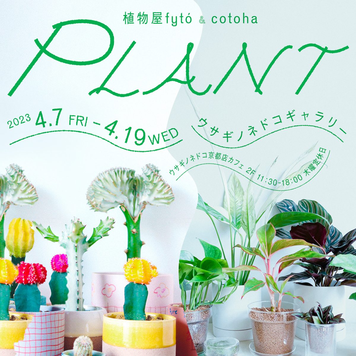 PLANT」開催のお知らせ – 株式会社ウサギノネドコ